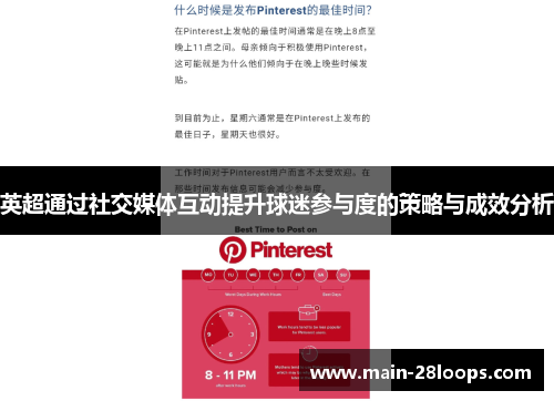 英超通过社交媒体互动提升球迷参与度的策略与成效分析